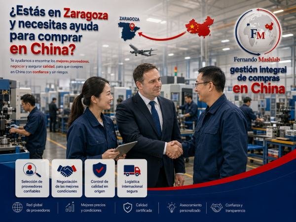 Logística e importación desde China a Zaragoza